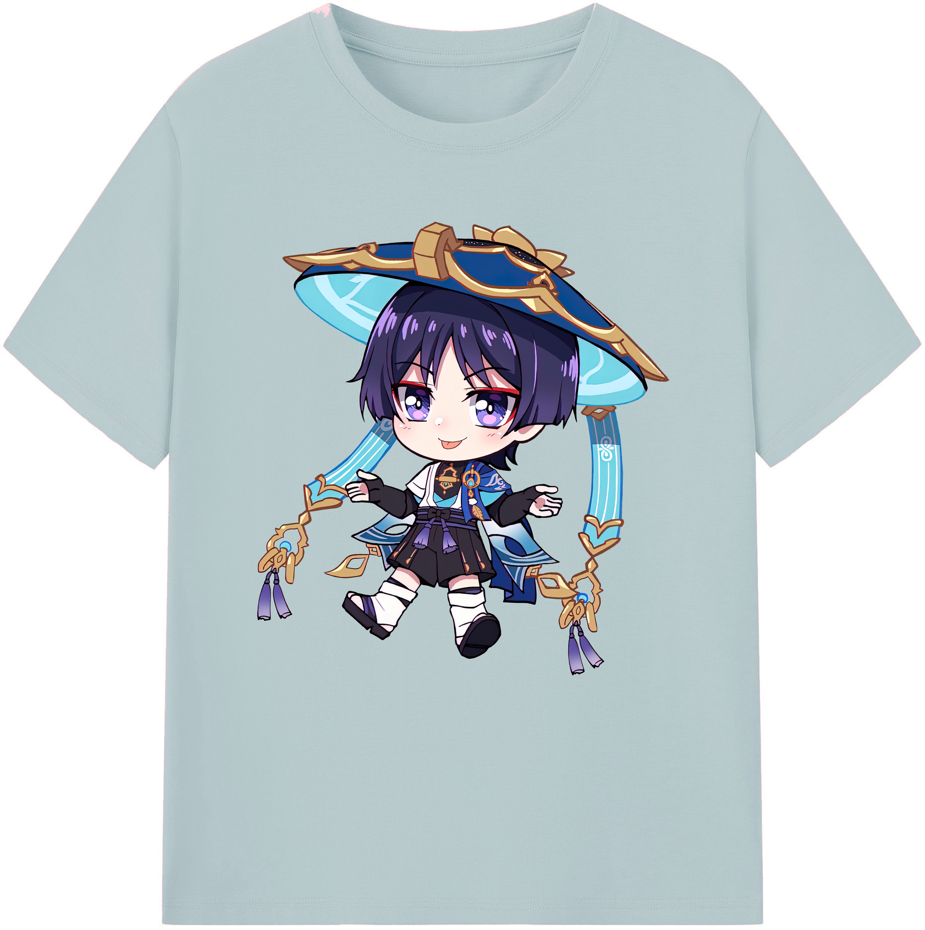 げんし神 さんペい genshin Sanpei 綿100％半袖Tシャツ（フロントプリント）